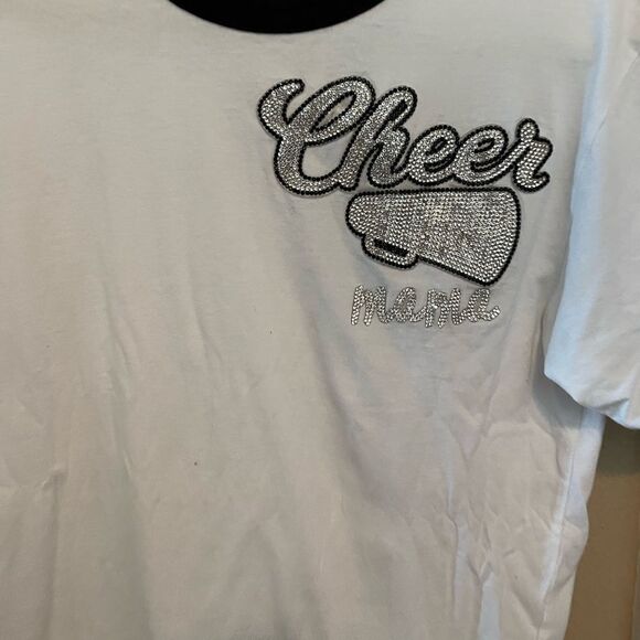 Next Level CHEER MAMA Rhinestone Short Sleeved Shirt M - Picture 3 of 14